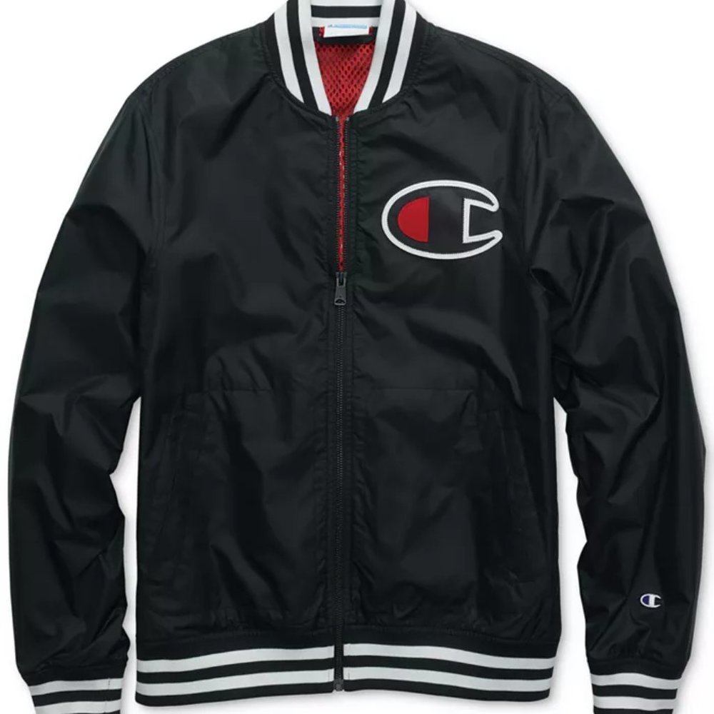 NBW - Champion Men's Satin Baseball Jacket - Large
